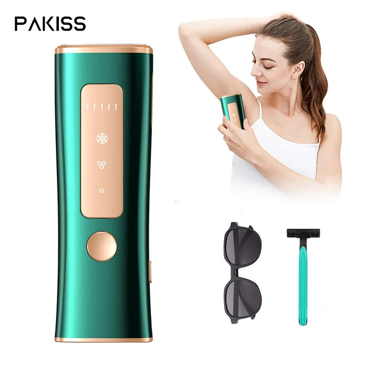 PAKISS Mini Freezing Home Ipl Super Ice Cool Hair Removal Laser Epilator Handset Machine Ipl Hair Removal