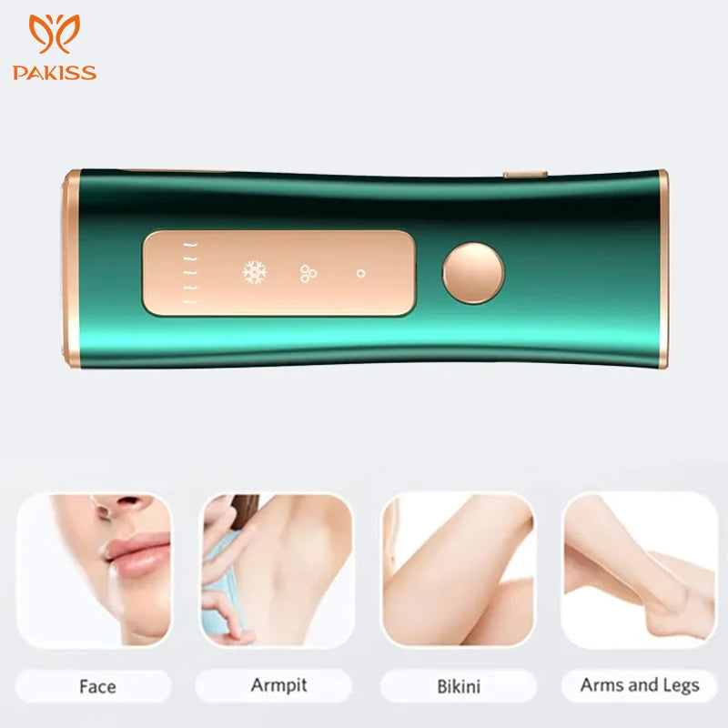 PAKISS Mini Freezing Home Ipl Super Ice Cool Hair Removal Laser Epilator Handset Machine Ipl Hair Removal