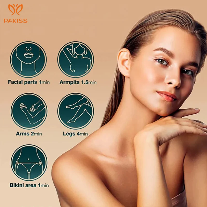 PAKISS Mini Freezing Home Ipl Super Ice Cool Hair Removal Laser Epilator Handset Machine Ipl Hair Removal