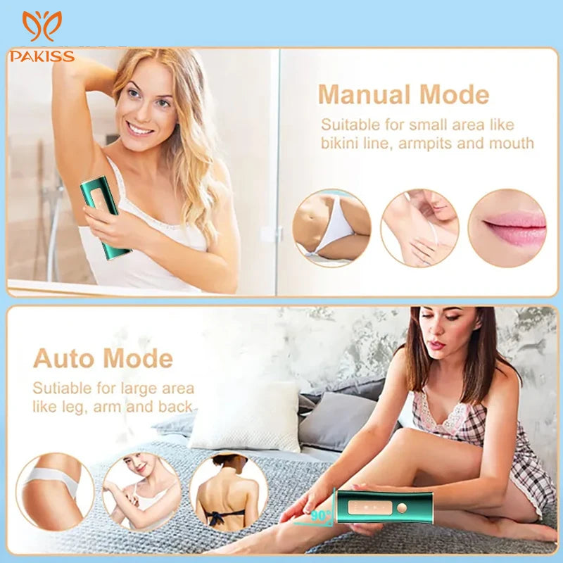 PAKISS Mini Freezing Home Ipl Super Ice Cool Hair Removal Laser Epilator Handset Machine Ipl Hair Removal